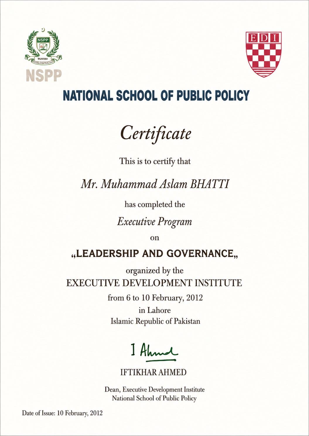 National School of Public Policy